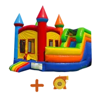 Фабричный воздушный батут на заказ, надувной батут, детский комбинированный прыгающий домик, горка для Прыгающего замка