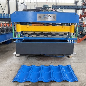 에티오피아 공장 도매 1035 타일 지붕 시트 롤 성형 기계 - Product Image 2