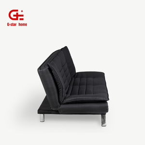Sofá Cama Plegable de Tela Negra México, Diván, Futón, Sofá Convertible en Cama - Product Image 2