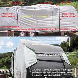 Housse de protection pour camping-car 16'-30', résistante aux UV, imperméable, en tissu non tissé Ripstop, pliable - Product Image 2