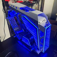 Boîtier pour PC de jeu OEM/ODM tour ATX avec armoire en verre acrylique et ventilateurs RVB pour boîtiers et tours d'ordinateur de bureau