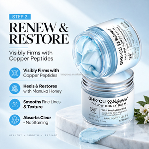 Crema Viso Idratante al Sego e Miele GHK-Cu 60g con Peptidi <span class=keywords><strong>di</strong></span> Rame Blu per la Cura della <span class=keywords><strong>Pelle</strong></span> - Private Label - Product Image 4