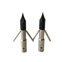 Gros Tir À L'arc De Pêche Chasse Flèche Tête 2 Fixe Barbes Bowfishing Flèche Pointe Point Broadhead