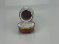 Conteneur en acrylique à double paroi, bouteille de qualité alimentaire de luxe à paroi épaisse, logo personnalisé pour les compléments alimentaires