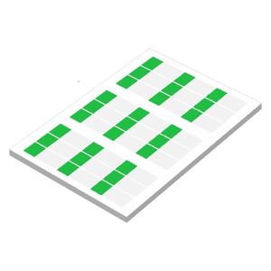 A4 Network Fiber Cable Network <b>Sticker</b> Yellow Self Laminated Cable Management <b>Labels</b> A4 - Product Image 2