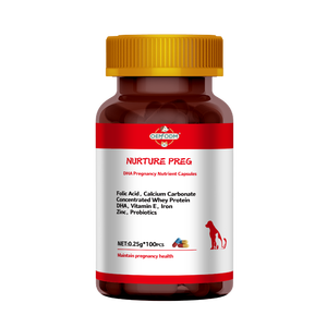 Премиум-добавка для животных (кошек и собак) – капсулы с DHA, фолиевой кислотой и кальцием для беременных животных с чувствительным пищеварением (для матери и плода) - Product Image 2