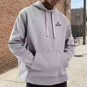 Sweat à capuche décontracté pour homme avec poche kangourou avant et logo en lettres - Product Image 2