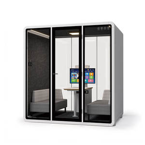 मल्टीफंक्शन साउंडप्रूफ ऑफिस फोन बूथ पोर्टेबल ध्वनिक मीटिंग पॉड होम पिछवाड़े कार्यालय - Product Image 5