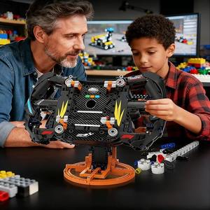 Set di Costruzione <span class=keywords><strong>Volante</strong></span> per Simulatore di Corse, <span class=keywords><strong>Giocattolo</strong></span> Meccanico di Ingegneria per Costruire un <span class=keywords><strong>Volante</strong></span> da Formula 1 - Product Image 6