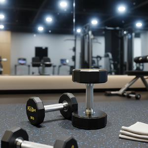 Mancuernas Hexagonales de Goma KAISHI <span class=keywords><strong>con</strong></span> Agarre Antideslizante, <span class=keywords><strong>Pesas</strong></span> Libres para Gimnasio en Casa, para Hombres y <span class=keywords><strong>Mujeres</strong></span>, Entrenamiento de Cuerpo Completo - Product Image 6