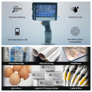 <span class=keywords><strong>Pistolet</strong></span> <span class=keywords><strong>de</strong></span> <span class=keywords><strong>marquage</strong></span> industriel portable 4POLETECH pour étiquettes d'identification des actifs et étiquettes d'inventaire dans les entrepôts et ateliers 12,7 mm et 25,4 mm - Product Image 4