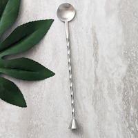 UJ-WT104 Cuillère à cocktail en acier inoxydable de 20 cm de longueur, agitateur à cocktail, accessoires de bar