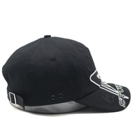 Casquette de baseball en coton à 6 panneaux avec logo de broderie d'épissage personnalisé