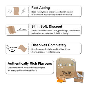 Strisce orali di creatina vegana in rapida dissoluzione in fabbrica di alta qualità con pellicola orale a effetto rapido per Film di energia orale - Product Image 5
