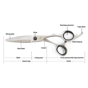 6 Pouces Professionnel Ciseaux De Coupe De Cheveux Ciseaux De Coiffeur Graisse Large Lame Salon De Beauté 9Cr13 Ciseaux De Coiffure - Product Image 6