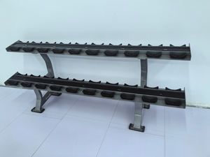 Support d'haltères à <span class=keywords><strong>deux</strong></span> niveaux, durable et stable, sans entretien, prix de gros pour centres de fitness et studios de cross-training - Product Image 2