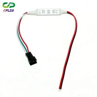 Mini contrôleur de bandes LED SMD, interrupteur ON/OFF, pour WS2811 UCS1903 SK6812, contrôleur, 5v à 24v dc, 3 boutons, RGB, 1 unité