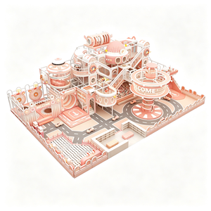 Aoleao Custom RoadTrip Aire de jeux intérieure avec piscine à balles, toboggan, tunnel et panneaux interactifs pour enfants, jeux souples certifiés CE TUV CPC - Product Image 1