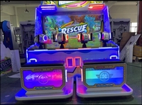 Machine de jeu de tir à pistolets à eau, simulateur d'arcade à 4 joueurs, à monnayeur, thème Crise et Sauvetage, pour enfants, pour centres commerciaux intérieurs