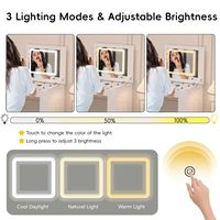 Coiffeuse multifonctionnelle blanche réglable avec miroir rabattable, éclairage et 6 tiroirs pour le maquillage