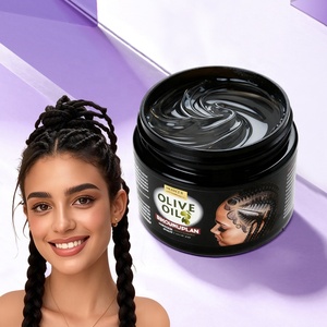 <span class=keywords><strong>Gel</strong></span> coiffant pour cheveux crépus à tenue forte, anti-frisottis, pour cheveux bouclés, torsades, tresses fermes, non gras, séchage rapide, vente chaude - Product Image 1