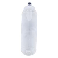 Bouteille d'eau souple pliable en TPU sans BPA avec logo personnalisé pour course à pied, marathon, gilet de course et cyclisme
