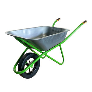 La mejor fábrica de fabricación Bandeja galvanizada Wb5204 Carretilla de rueda 80Kg Bandeja galvanizada Carretilla de una rueda - Product Image 1