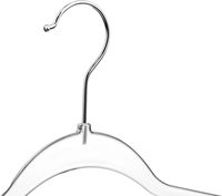 Cintres transparents flexibles et durables AINARE, design fin et écologique, gain de place, pour magasins de vêtements, chemises, manteaux, vestes pour adultes