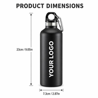 Bouteilles d'eau sportives en acier inoxydable 304 réutilisables en gros (ODM & OEM) – 500 ml avec logo personnalisé