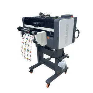 Máquina de impressão, 13 "a3 dtf xp600 etiqueta ouro impressora rolo adesivo a4 a3 tamanho digital uv dtf impressora lisa
