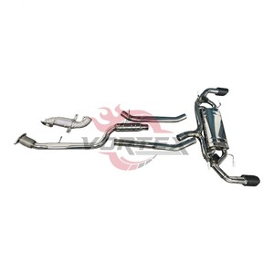 Sistema de escape Valvetronic Vortex SS304 compatible con Alfa Romeo Giulia 2.0T, silenciador de rendimiento para carreras, sistema Catback con kit de tubo de bajada. - Product Image 5