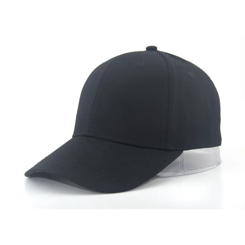 Wholesale custom logo Blank Plain black baseball cap men
