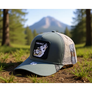 Casquette Kone Wolf Trucker en tissu maillé réglable unisexe décontractée printemps-été à 6 panneaux - Product Image 2