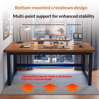 Bureau Minimaliste Moderne pour Ordinateur, Idéal pour le Télétravail, Bureau Simple pour l'Étude, Surface en Panneau Artificiel