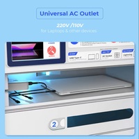 Armoire de charge sécurisée pour tablettes et ordinateurs portables de luxe 2026 BEE Pro 10 baies avec écran 21,5 pouces pour stades sportifs et centres de conférence