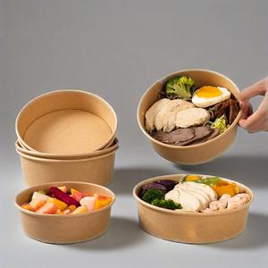 ชามกระดาษคราฟท์แบบใช้แล้วทิ้งขนาด500มล. 750มล. 1000มล. 1100มล. 1300มล. - Product Image 1