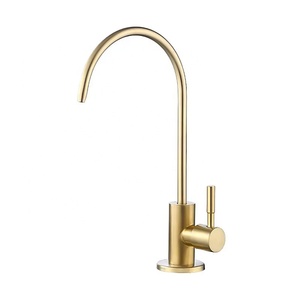 Grifo de Cocina Monomando AOWE en Oro Cepillado con Conexión para Purificador de Agua - Cuerpo de Acero Inoxidable sin Plomo, Solución Saludable para el Hogar - Product Image 4