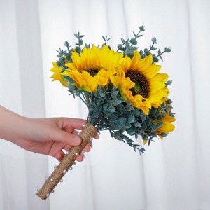 Bouquet de <span class=keywords><strong>mariage</strong></span> pour demoiselles d'honneur, roses artificielles haut de gamme, décorations de <span class=keywords><strong>mariage</strong></span> bricolage - Product Image 3