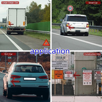 Feu de signalisation routière portable rechargeable à 22 LED - Lumière de sécurité multifonction