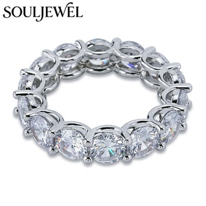 Anillo Souljewel Hip Hop con Circonitas Cúbicas Redondas, Chapado en Oro, para Hombre y Mujer, Regalo para Raperos y Fiestas - Product Image 5