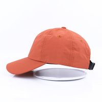 Qianzun Casquette de baseball unisexe personnalisée non structurée avec fermeture à boucle en nylon à 6 panneaux