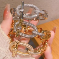 Nouveauté 2026 Bracelet plaqué or ajouré motif nez de cochon, design unique et de niche style INS, joli bracelet à offrir à une fille