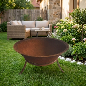 Nouveau design, vente en gros, <span class=keywords><strong>brasero</strong></span> extérieur en acier Corten rouillé pour grand jardin, foyer extérieur - Product Image 5