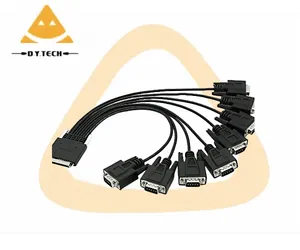 Кабель для крепления к панели SCSI VHDCI с 68 до 8 портов DB9, кабель для последовательной карты PCI-E RS232 V.68 */DB9*8 VHDCI68