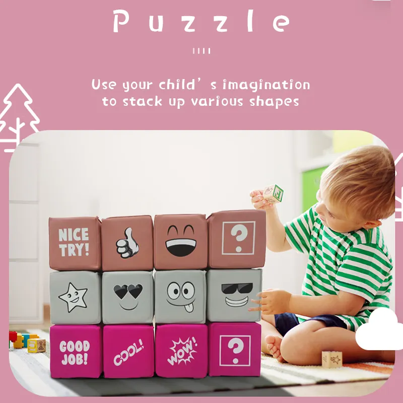 赤ちゃん幼児のための12個の子供教育フォームおもちゃソフトプレイビルディングブロックセット