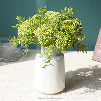 Fleurs artificielles de qualité supérieure, diamètre 8 cm, bouquet de gladiolus rose et vert, centre de table pour la décoration de la maison et la cabine photo