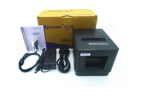 A160H Printer kode batang 80mm, Printer termal dengan Autocutter, Printer penerimaan kode batang konektivitas ESC perintah warna gaya