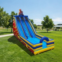 Toboggans gonflables commerciaux à prix de gros, toboggan géant gonflable pour adultes