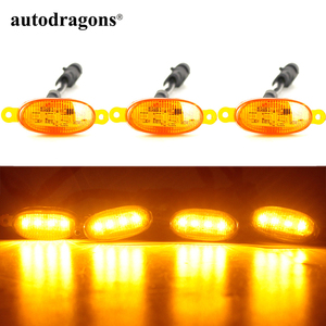 Autodragons - Feux LED pour calandre avant de voiture, 12 LED, super lumineux, blanc, jaune, ambre, rouge, pour F150 Tundra - Product Image 5