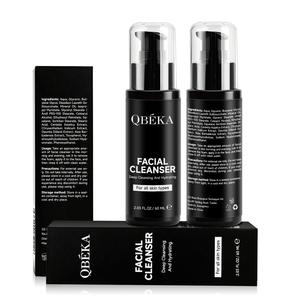 QBEKA Nettoyant <span class=keywords><strong>visage</strong></span> purifiant pour hommes, contrôle du sébum, rafraîchissant, non desséchant la peau - Product Image 5